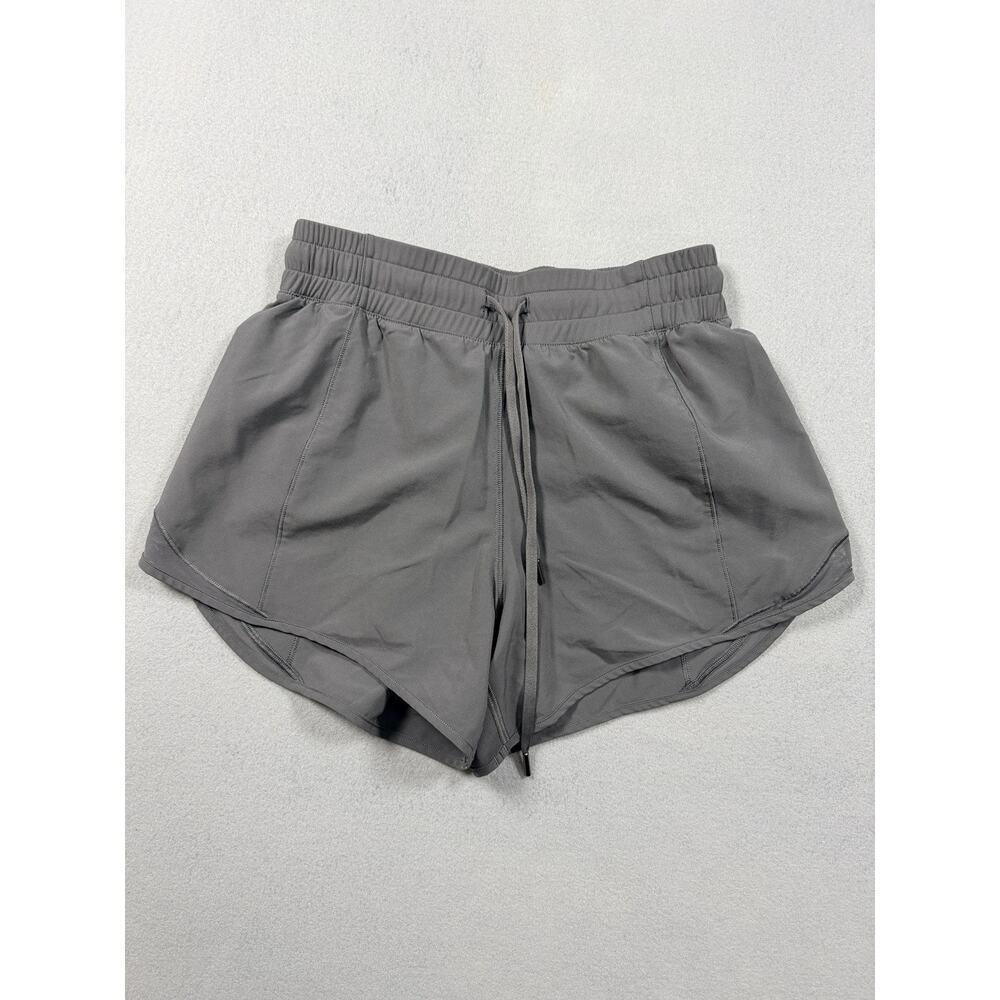 CRZ Yoga Women XS Running Shorts Gray 4” Inseam Lined Drawstring Athletic
